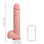 Dildo realistyczne RealRock Extra Long z moszną 15 cali PVC - 10