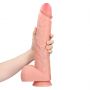 Dildo realistyczne RealRock Extra Long z moszną 15 cali PVC - 11