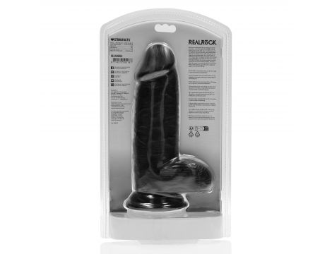 Dildo RealRock Extra Thick z moszną 8 cali PVC - 3