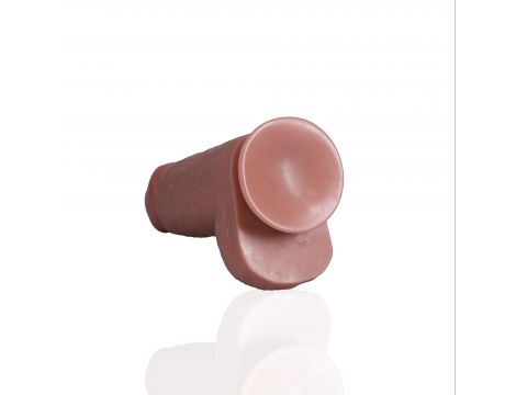 Dildo realistyczne RealRock extra grube z moszną 23 cm - 7