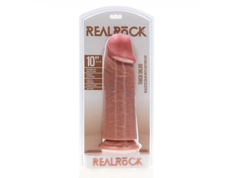 Dildo realistyczne RealRock Extra Thick bez moszny 25 cm PVC - 2