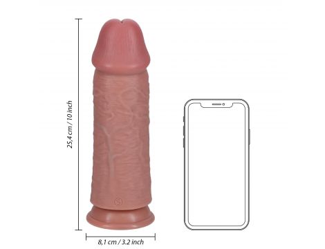 Dildo realistyczne RealRock Extra Thick bez moszny 25 cm PVC - 8