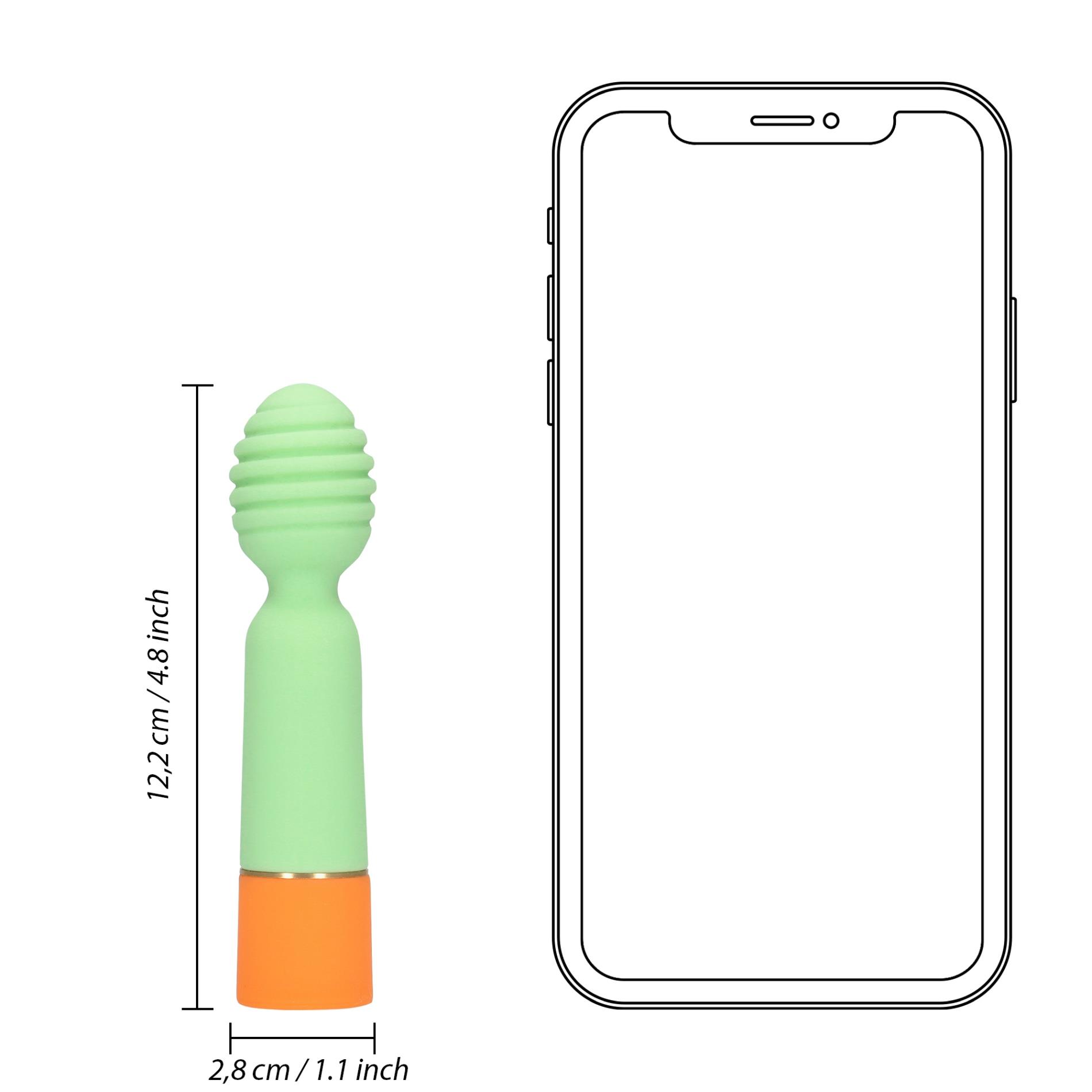 ribbed mini vibrator with usb charger