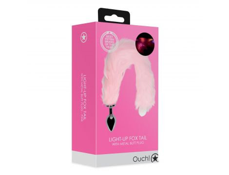 Korek analny ze świecącym ogonem lisa Ouch! - 2