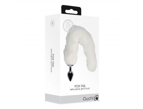 Korek analny z lisim ogonem Ouch! aluminiowy - 2