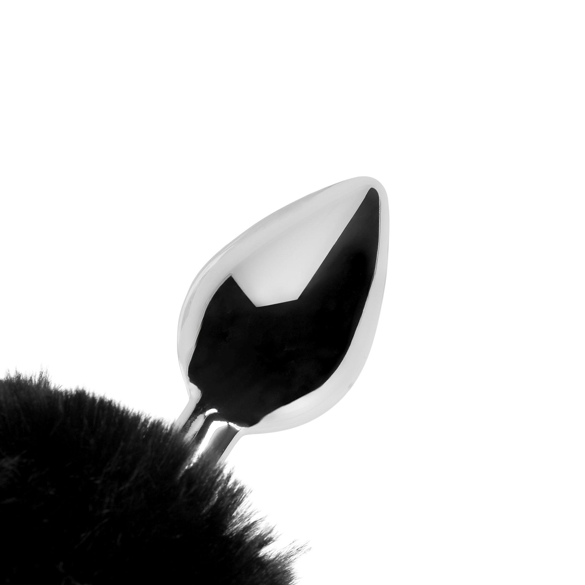 Bunny Tail With Metal Butt Plug