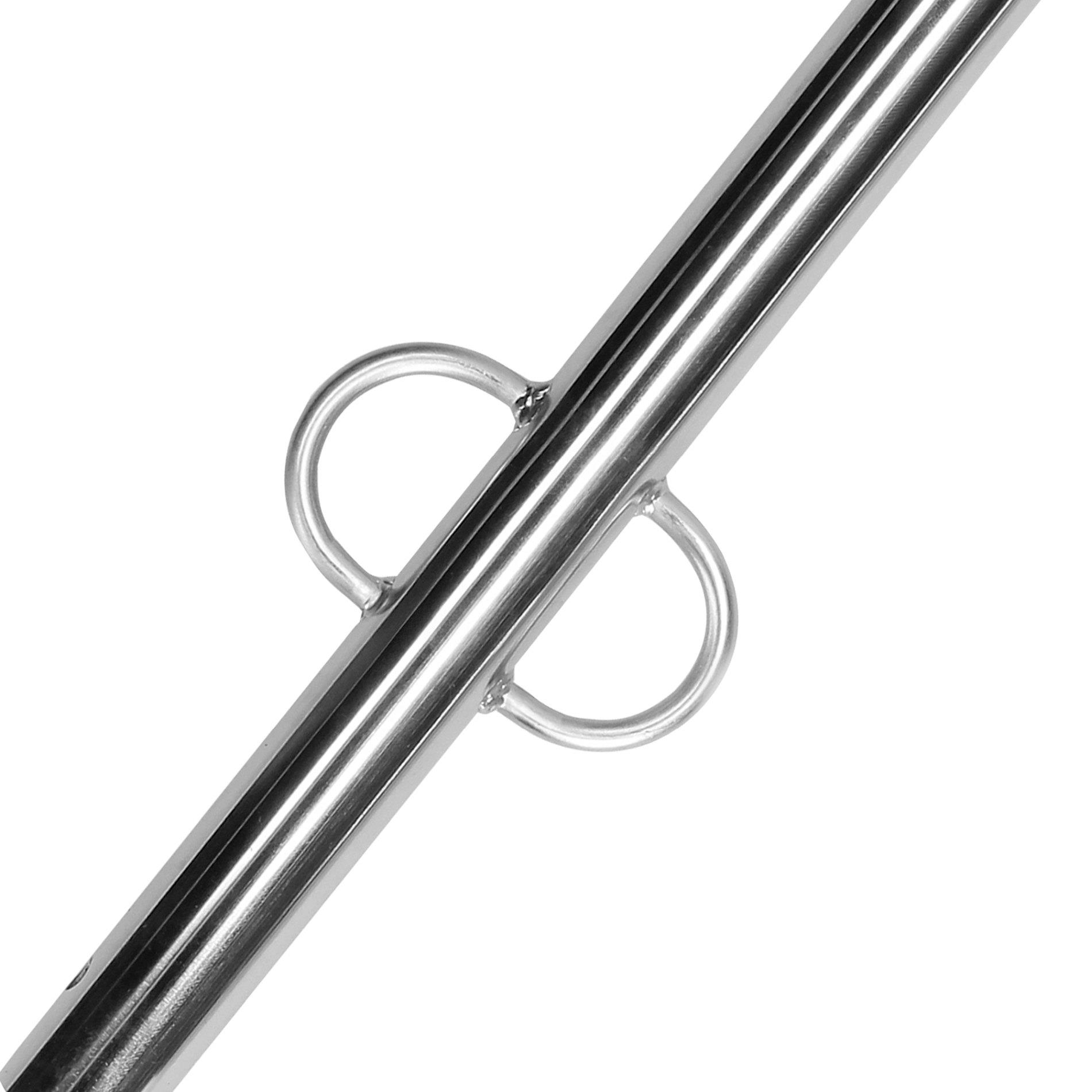 spreader bar with multiple hooks - silver