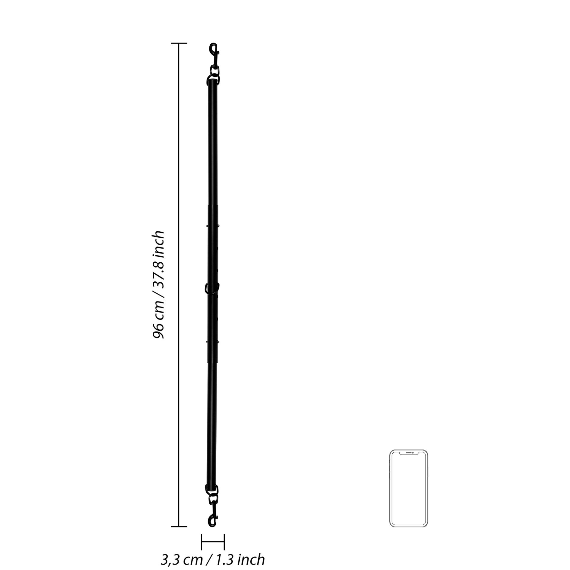 adjustable spreader bar - black