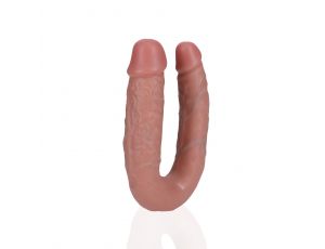 Podwójne dildo RealRock U shaped PVC 13 cm