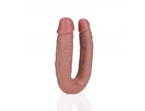 Podwójne dildo RealRock U shaped PVC 13 cm