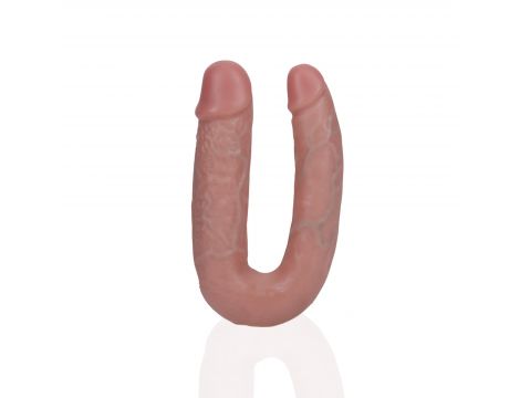 Podwójne dildo RealRock U shaped PVC 13 cm - 4
