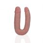 Podwójne dildo RealRock U shaped PVC 13 cm - 5