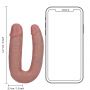 Podwójne dildo RealRock U shaped PVC 13 cm - 8