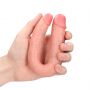 Podwójne dildo RealRock U shaped PVC 13 cm - 9