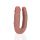 Podwójne dildo RealRock U shaped PVC 13 cm