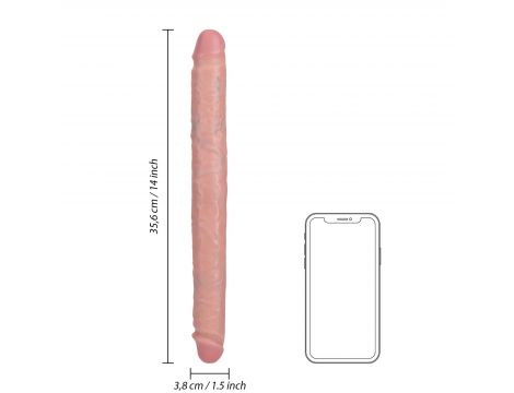 Podwójne dildo RealRock Slim 36 cm - 5