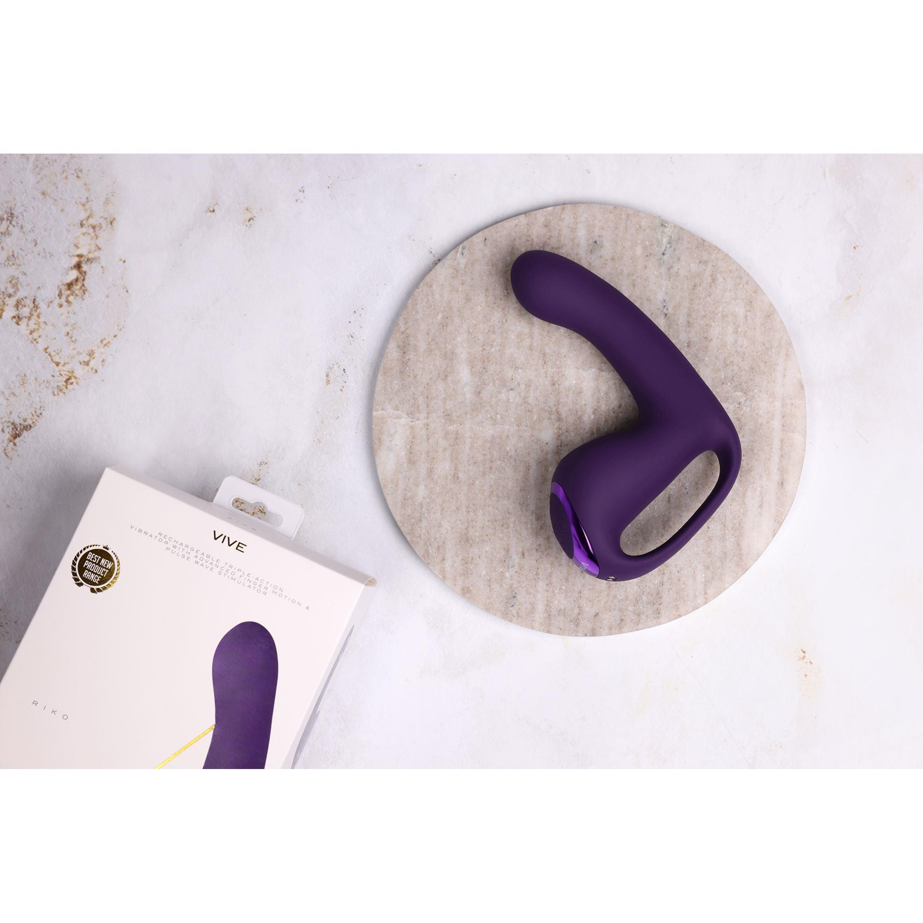 Riko - Rechargeable Triple Action Vibrator With Advanced Finger Motion &