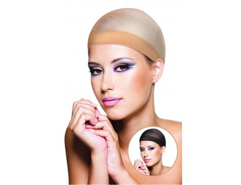 Zestaw siatek pod peruki World Wigs czarny i cielisty - 2