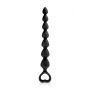 Pręt analny silikonowy Glamy Back Love czarny 25 cm - 2