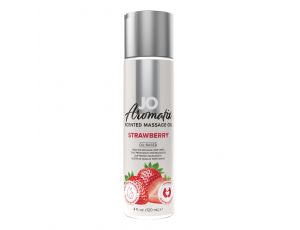 Olej do masażu JO Aromatix truskawkowy 120 ml