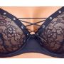 Komplet bielizny z oczkami Cottelli LINGERIE czarny 85B - 5