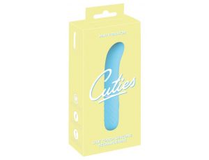 Mini wibrator Cuties niebieski silikonowy USB 11,8 cm