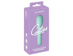 Wibrator mini Cuties zielony silikonowy USB 13 cm