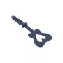 Silikonowa packa z korkiem analnym Taboom niebieska 29 cm - 7