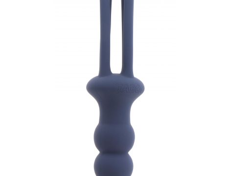 Silikonowy pejcz z korkiem analnym Taboom niebieski 38 cm - 9