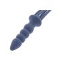 Silikonowy pejcz z korkiem analnym Taboom niebieski 38 cm - 9