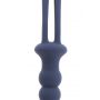 Silikonowy pejcz z korkiem analnym Taboom niebieski 38 cm - 10