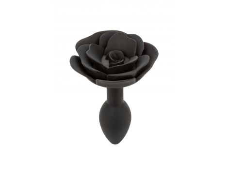 Korek analny Small Rose Calexotics czarny silikonowy - 4
