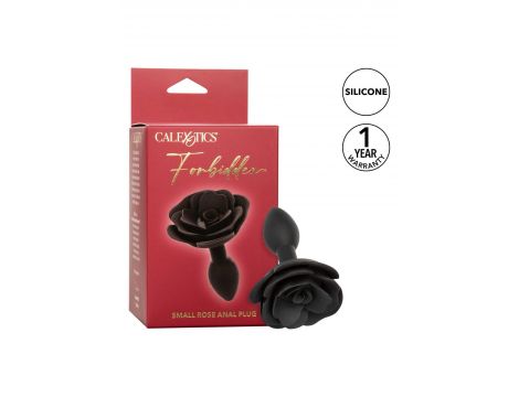 Korek analny Small Rose Calexotics czarny silikonowy - 8
