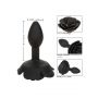 Korek analny Small Rose Calexotics czarny silikonowy - 8