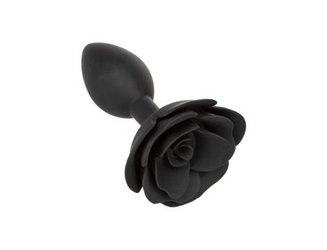Korek analny silikonowy Calexotics Forbidden Rose duży czarny - 3