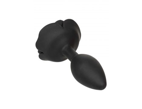 Korek analny silikonowy Calexotics Forbidden Rose duży czarny - 6
