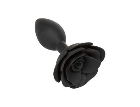 Korek analny silikonowy Calexotics Forbidden Rose duży czarny - 18