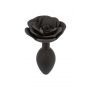 Korek analny silikonowy Calexotics Forbidden Rose duży czarny - 3