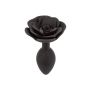 Korek analny silikonowy Calexotics Forbidden Rose duży czarny - 5