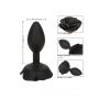 Korek analny silikonowy Calexotics Forbidden Rose duży czarny - 11