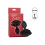 Korek analny silikonowy Calexotics Forbidden Rose duży czarny - 13
