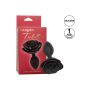 Korek analny silikonowy Calexotics Forbidden Rose duży czarny - 14