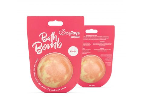 Musująca kula do kąpieli EasyToys brzoskwiniowa - 3
