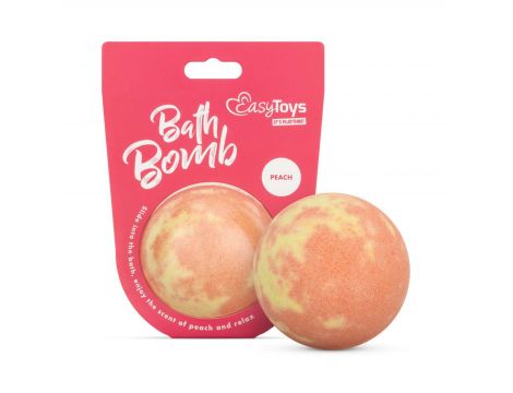 Musująca kula do kąpieli EasyToys brzoskwiniowa - 2