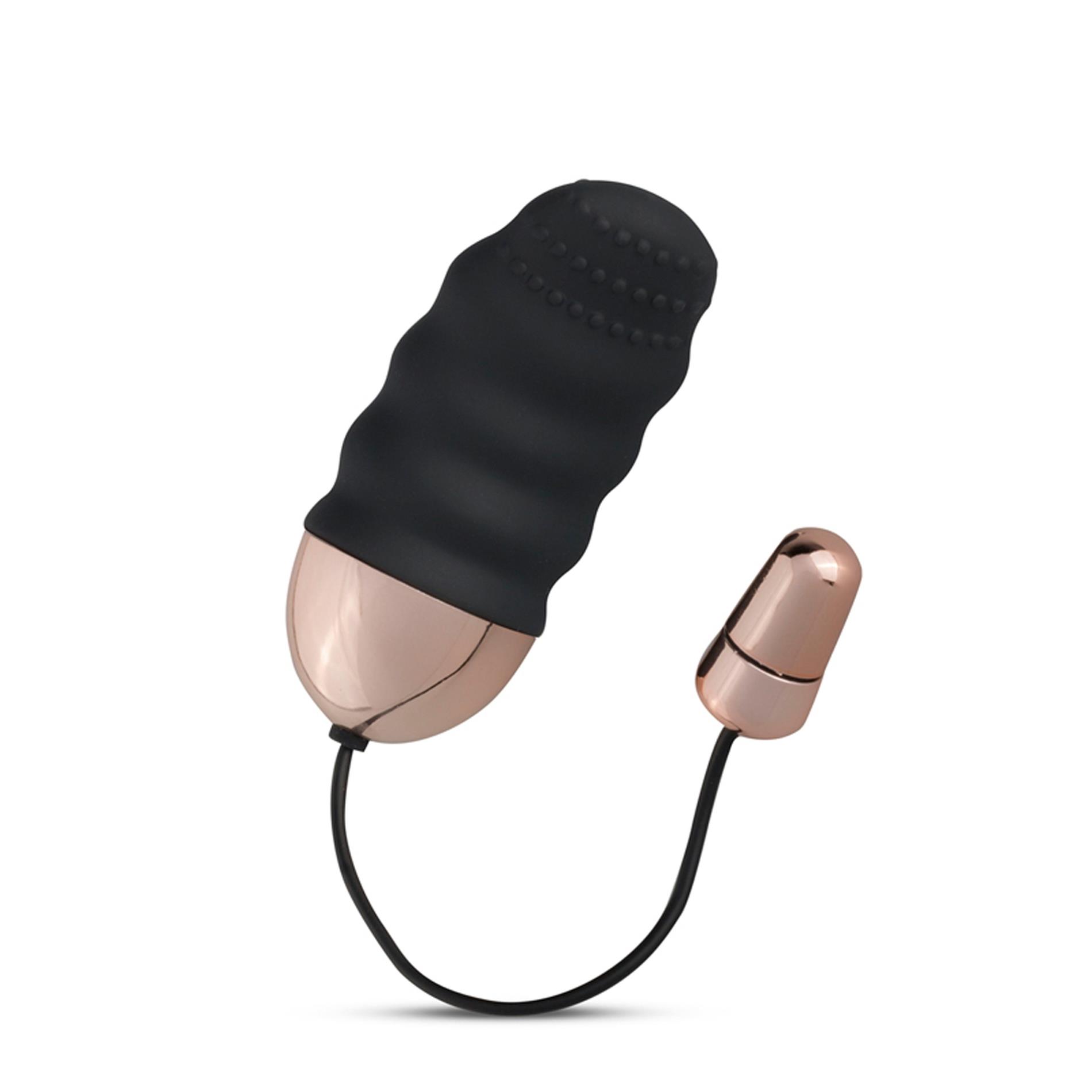 teazers ribbed vibrating egg with remote control