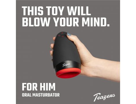 Masturbator wibrujący rozgrzewający Teazers silikonowy USB - 15