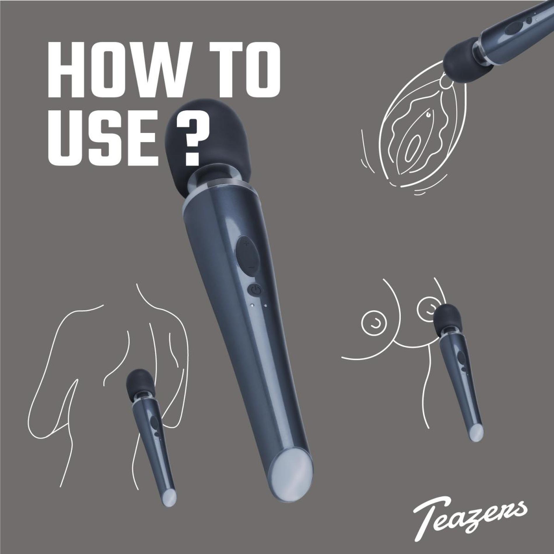 black lightning wand vibrator