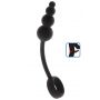 Korek analny z pierścieniem ToyJoy silikonowy czarny 22 cm - 2