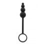 Korek analny z pierścieniem ToyJoy silikonowy czarny 22 cm - 4