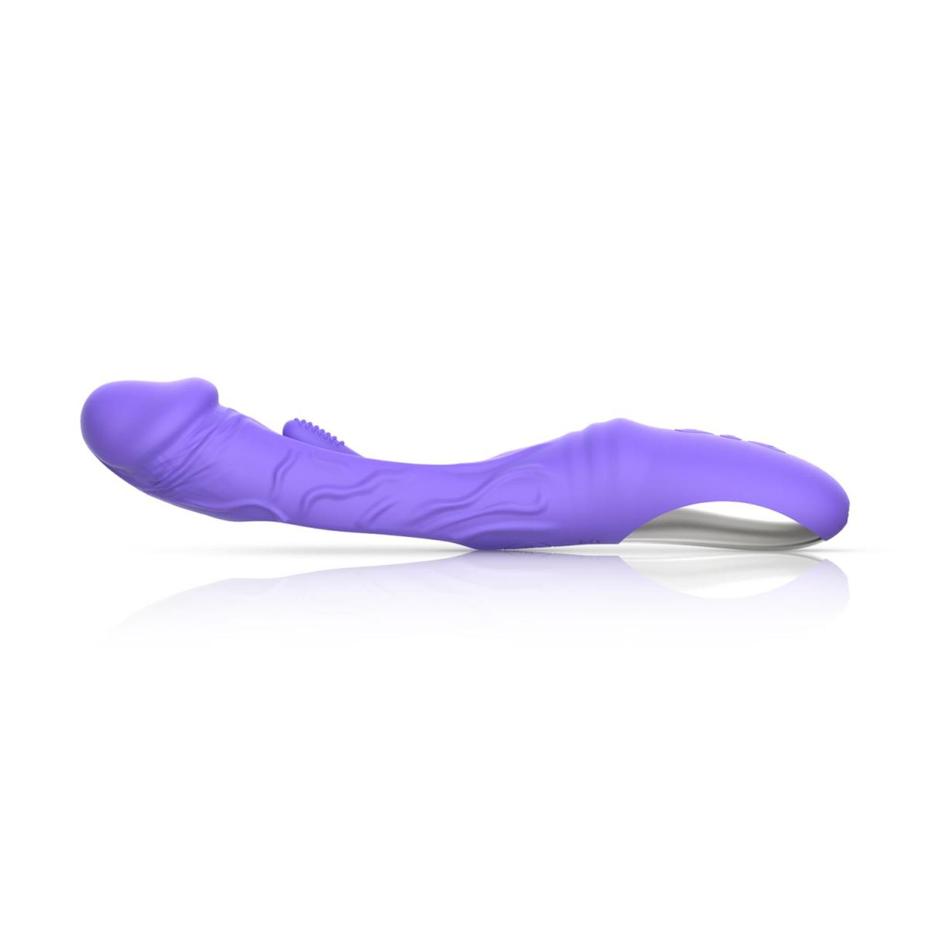good vibes only - flax vibrating dildo with g-spot stimulator